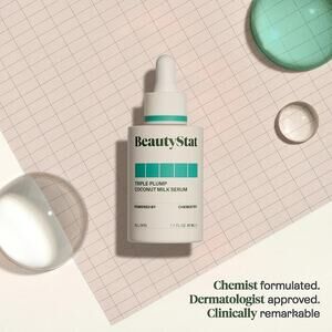BeautyStat Triple Plump Coconut Milk Serum All Skin Types‎ Hydration Glow 1.7 oz